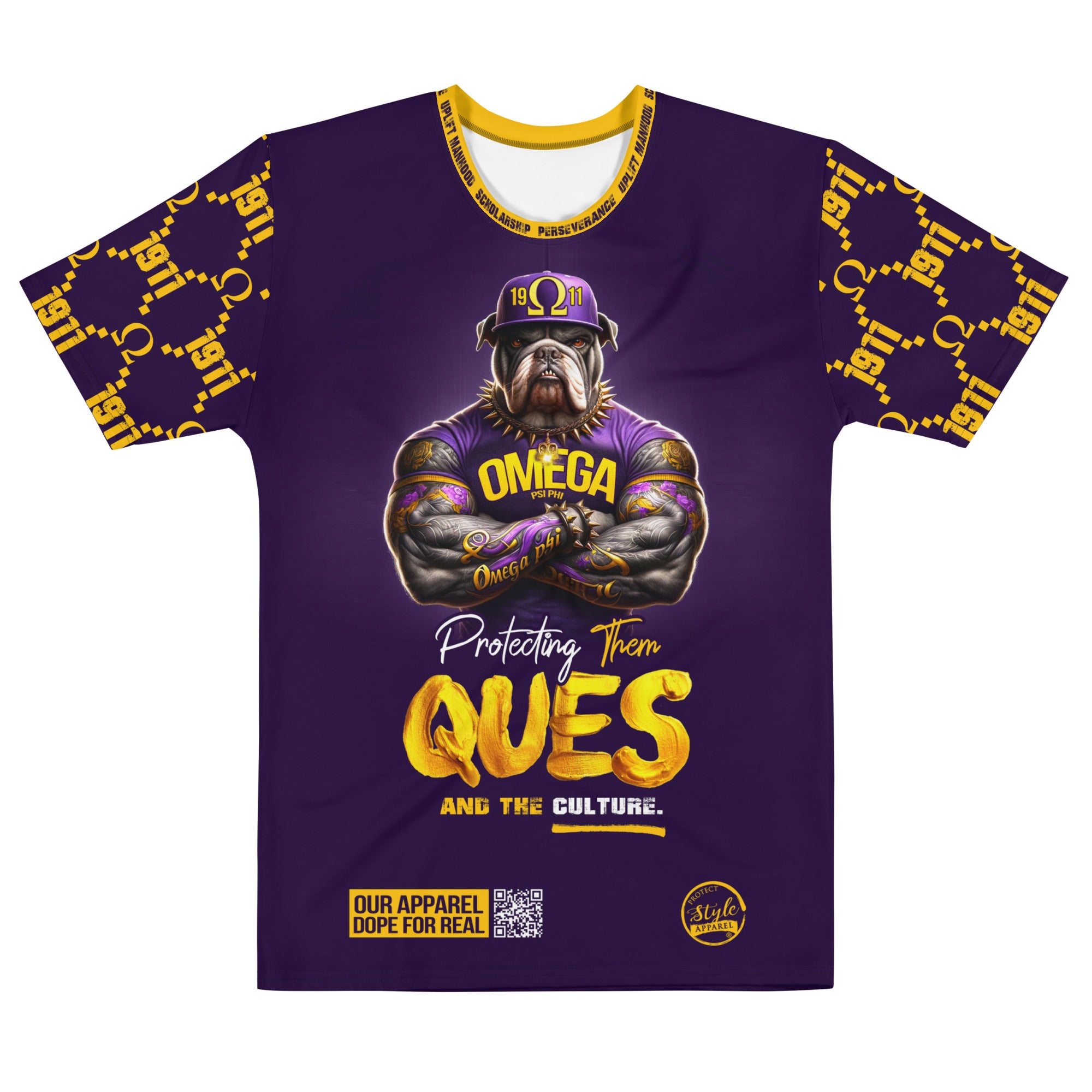 Protecting Them Ques (Omega Psi Phi) Men's t-shirt