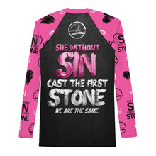 Load image into Gallery viewer, Without Sin Pink PBW Men&#39;s Rash Guard
