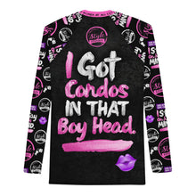 Load image into Gallery viewer, Boy Bye Balcony Condos (My Peace) Men&#39;s Rash Guard
