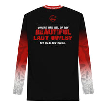 Load image into Gallery viewer, Protect Them Pretty Owls (Mt Healthy Lady Owls) Men&#39;s Rash Guard
