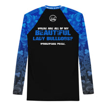 Load image into Gallery viewer, Protect Them Pretty Dogs (Woodward Lady Bulldogs) Men&#39;s Rash Guard
