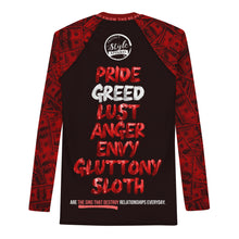 Load image into Gallery viewer, American Greed (Red) Men&#39;s Rash Guard
