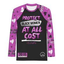 Load image into Gallery viewer, PBW Pink/Grey Sandra Bland Men&#39;s Rash Guard
