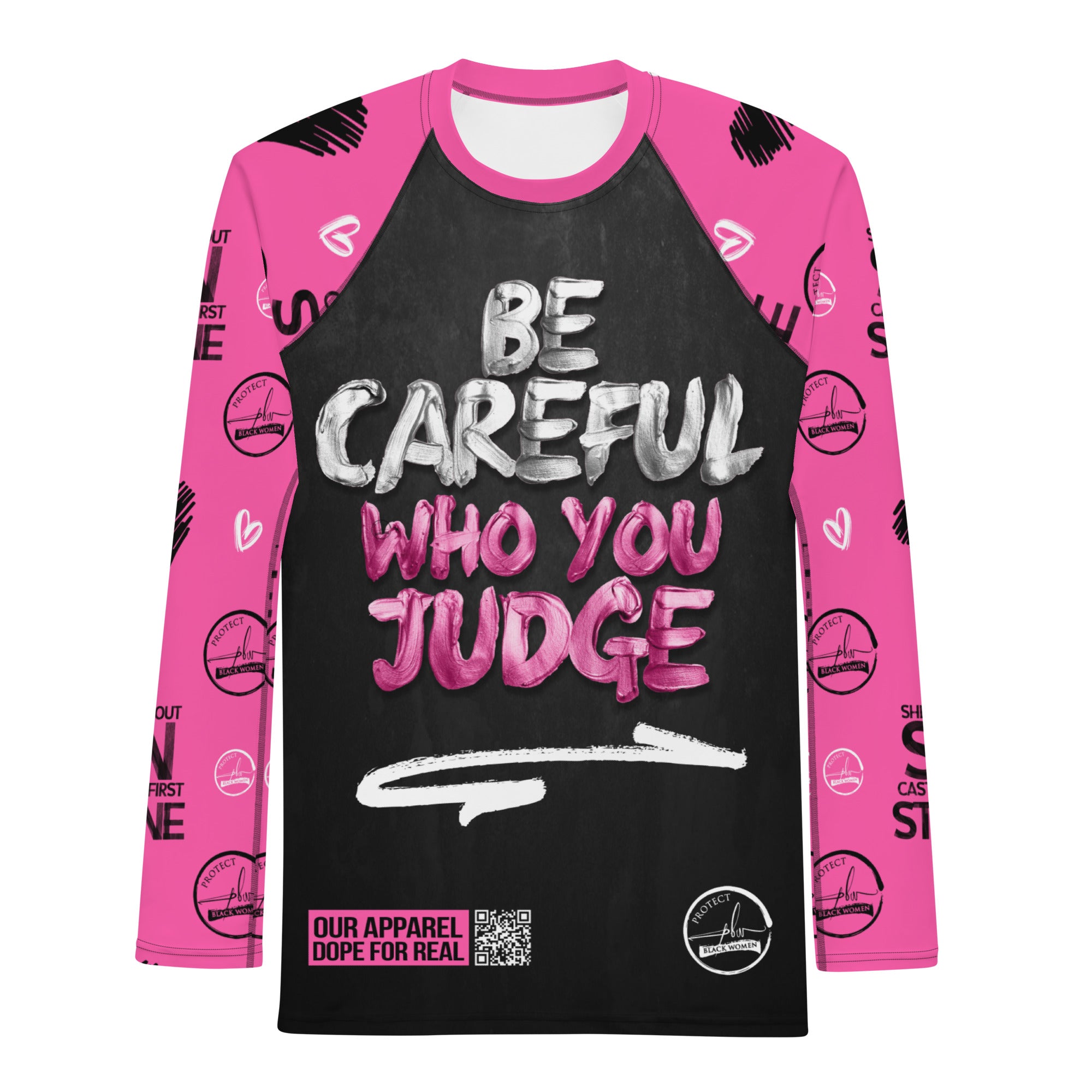 Without Sin Pink PBW Men's Rash Guard