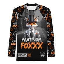 Load image into Gallery viewer, Platinum Foxxx Black PBM Men&#39;s Rash Guard
