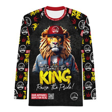 Load image into Gallery viewer, Protect The King Lion PBM Men&#39;s Rash Guard
