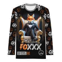 Load image into Gallery viewer, Love The Gray Platinum Foxxx Black PBM Men&#39;s Rash Guard
