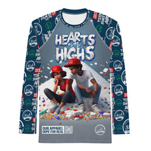 Load image into Gallery viewer, Hearts over Highs PBK Men&#39;s Rash Guard
