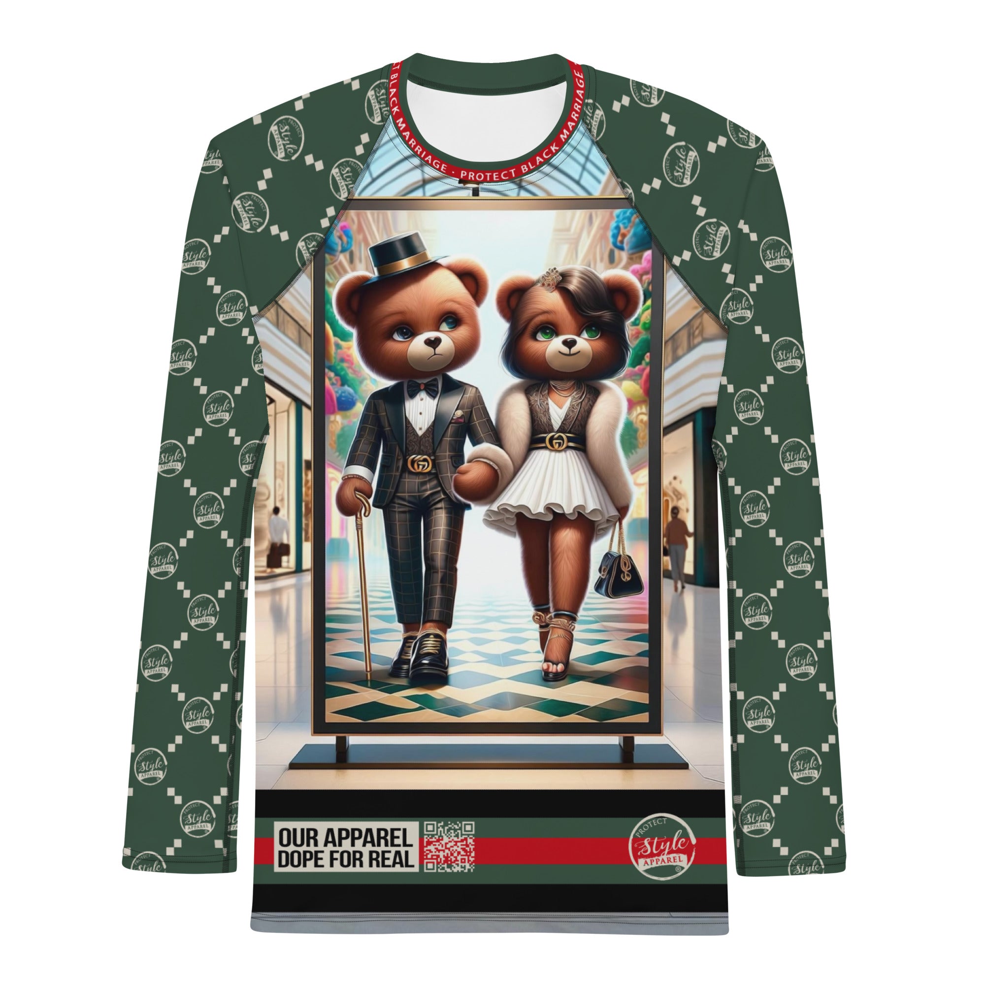 Beary Happy PSA Men's Rash Guard