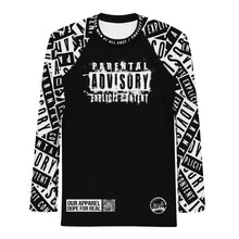 Load image into Gallery viewer, Parental Advisory PBS Men&#39;s Rash Guard
