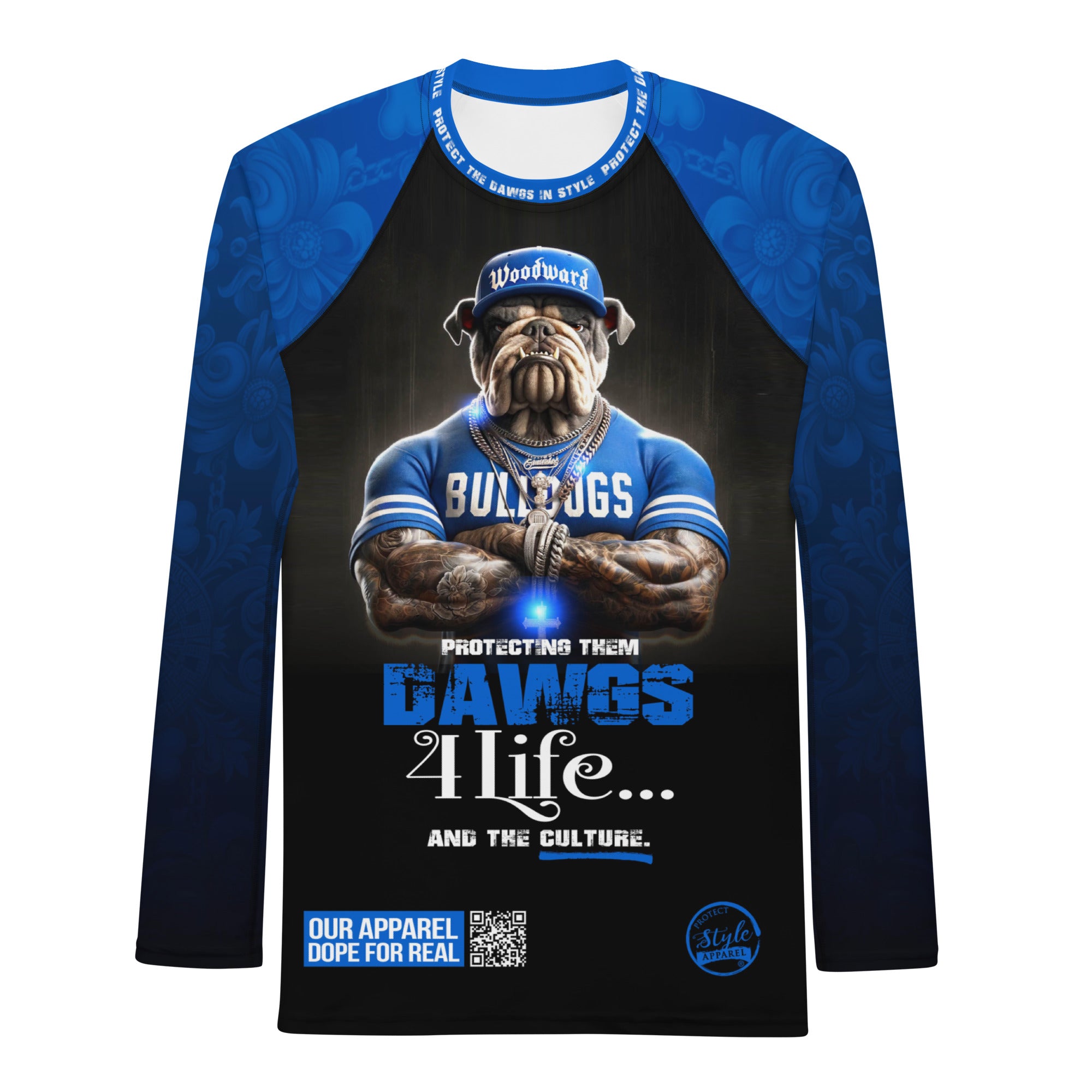 Protect Them Dawgs (Woodward) Men's Rash Guard