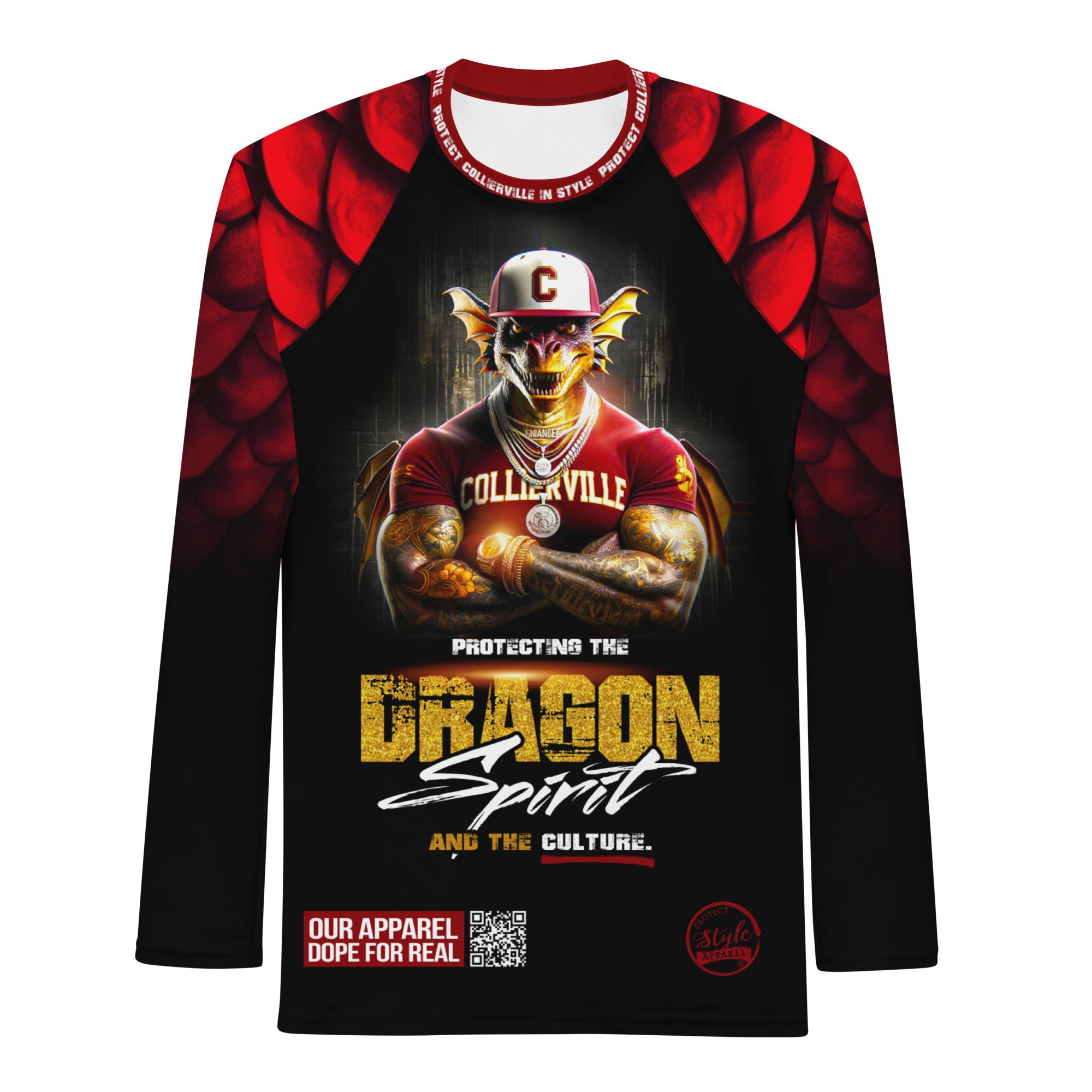 Protect The Collierville (Collierville Dragons) Men's Rash Guard