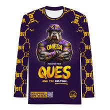 Load image into Gallery viewer, Protect Them Ques (Omega Psi Phi) Men&#39;s Rash Guard
