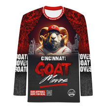 Load image into Gallery viewer, Cincinnati GOAT MOVES (PSA) Men&#39;s Rash Guard
