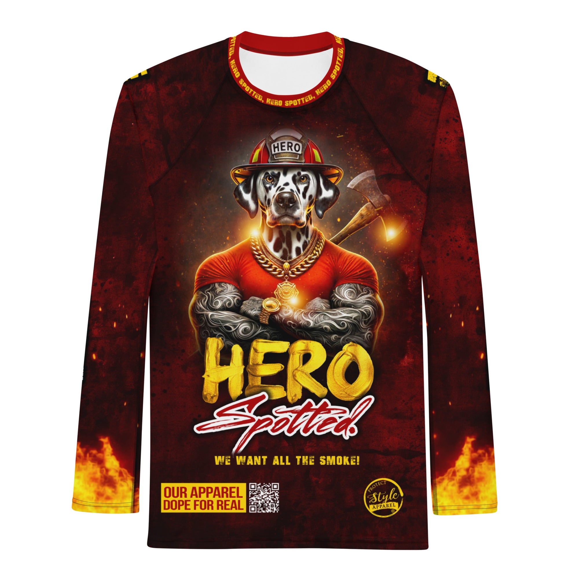 Hero Spotted FD (All The Smoke) Men's Rash Guard