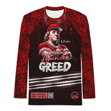 Load image into Gallery viewer, American Greed (Red) Men&#39;s Rash Guard
