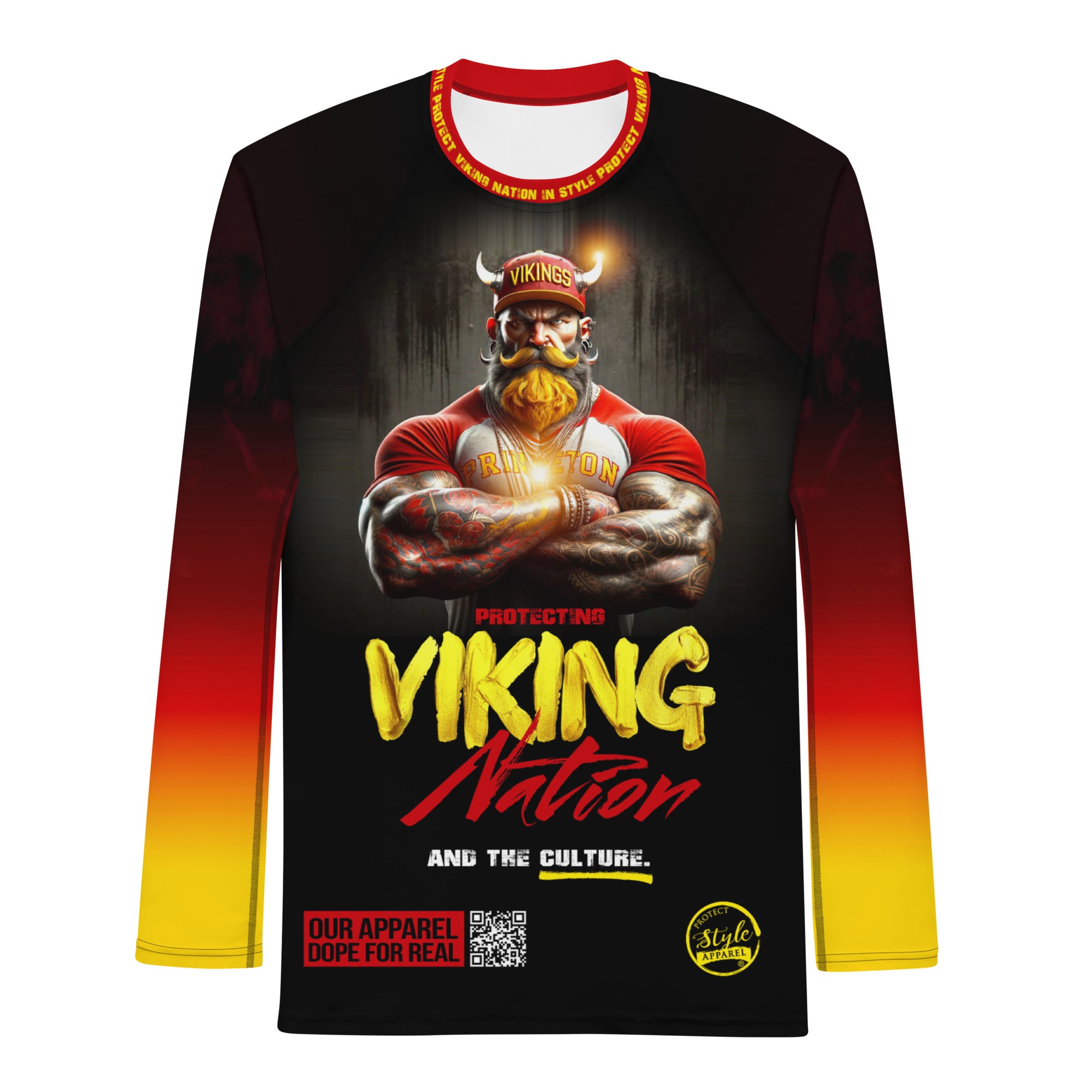 Viking Nation Really Him (16) Men's Rash Guard