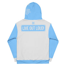 Load image into Gallery viewer, PSA Logo Powder Blue/Gray Unisex Hoodie
