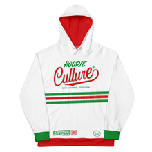 Load image into Gallery viewer, Hoodie Culture Red, White, Green Unisex Hoodie
