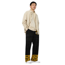 Load image into Gallery viewer, Yellow Caution All-over print unisex wide-leg pants
