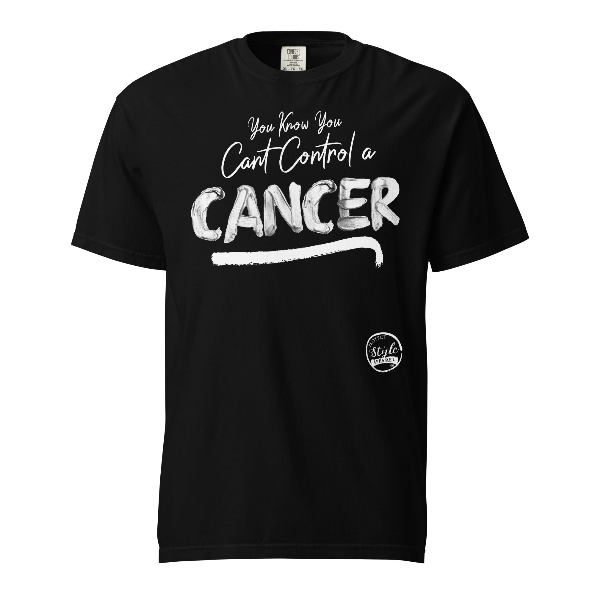 Cant Control a Cancer Unisex garment-dyed heavyweight t-shirt