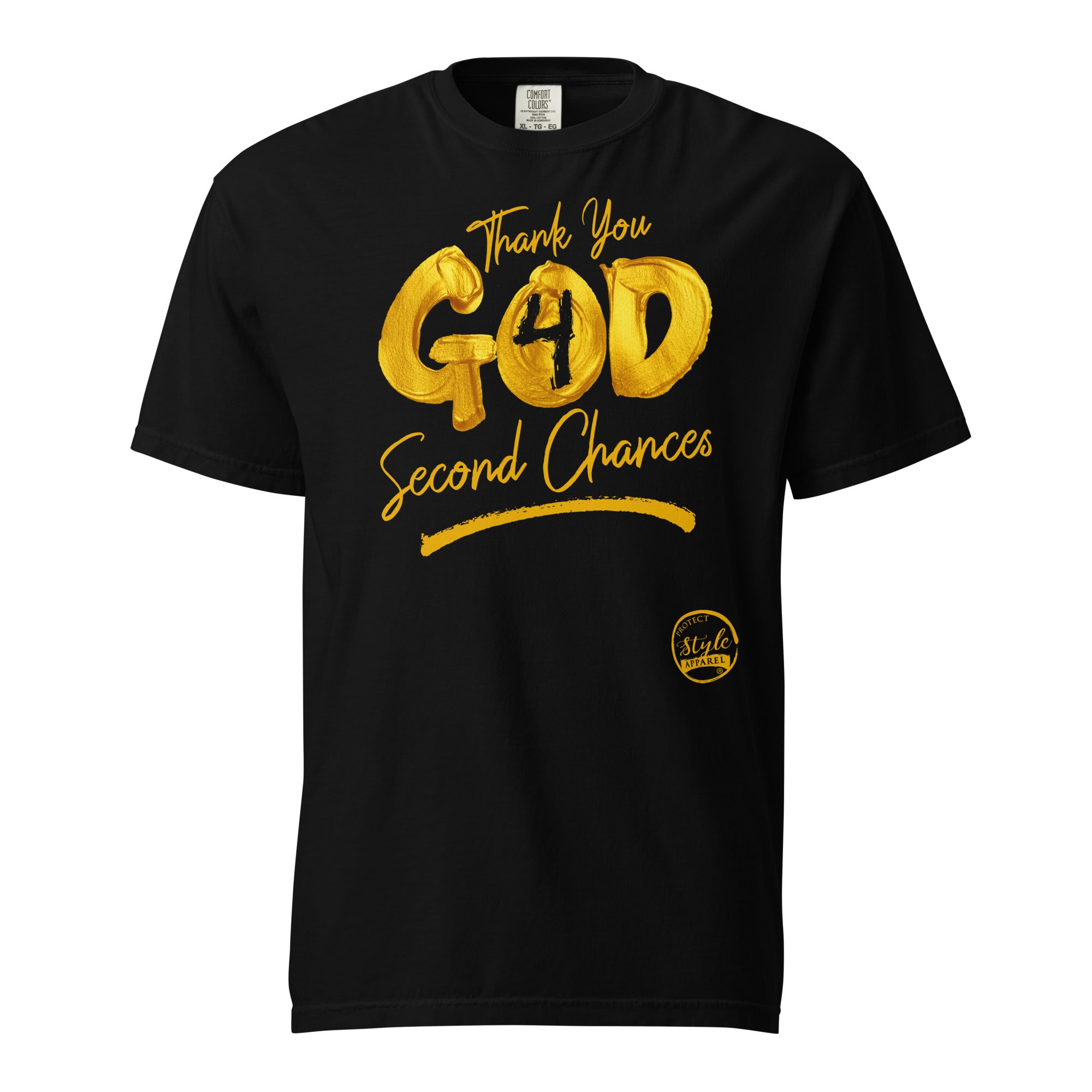 Thank You GOD (Gold) Unisex garment-dyed heavyweight t-shirt