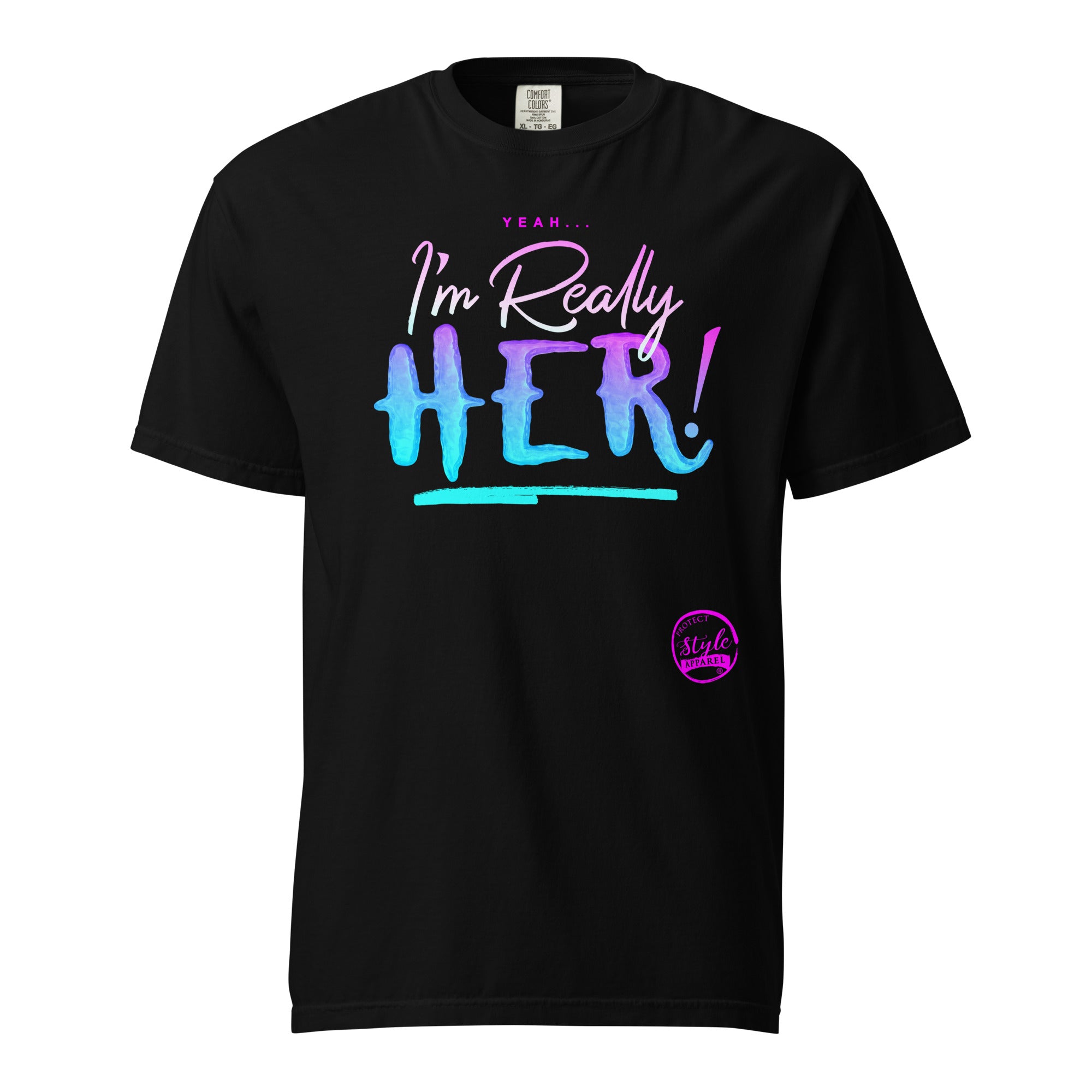 I'm Really HER (Cotton Candy) Unisex garment-dyed heavyweight t-shirt