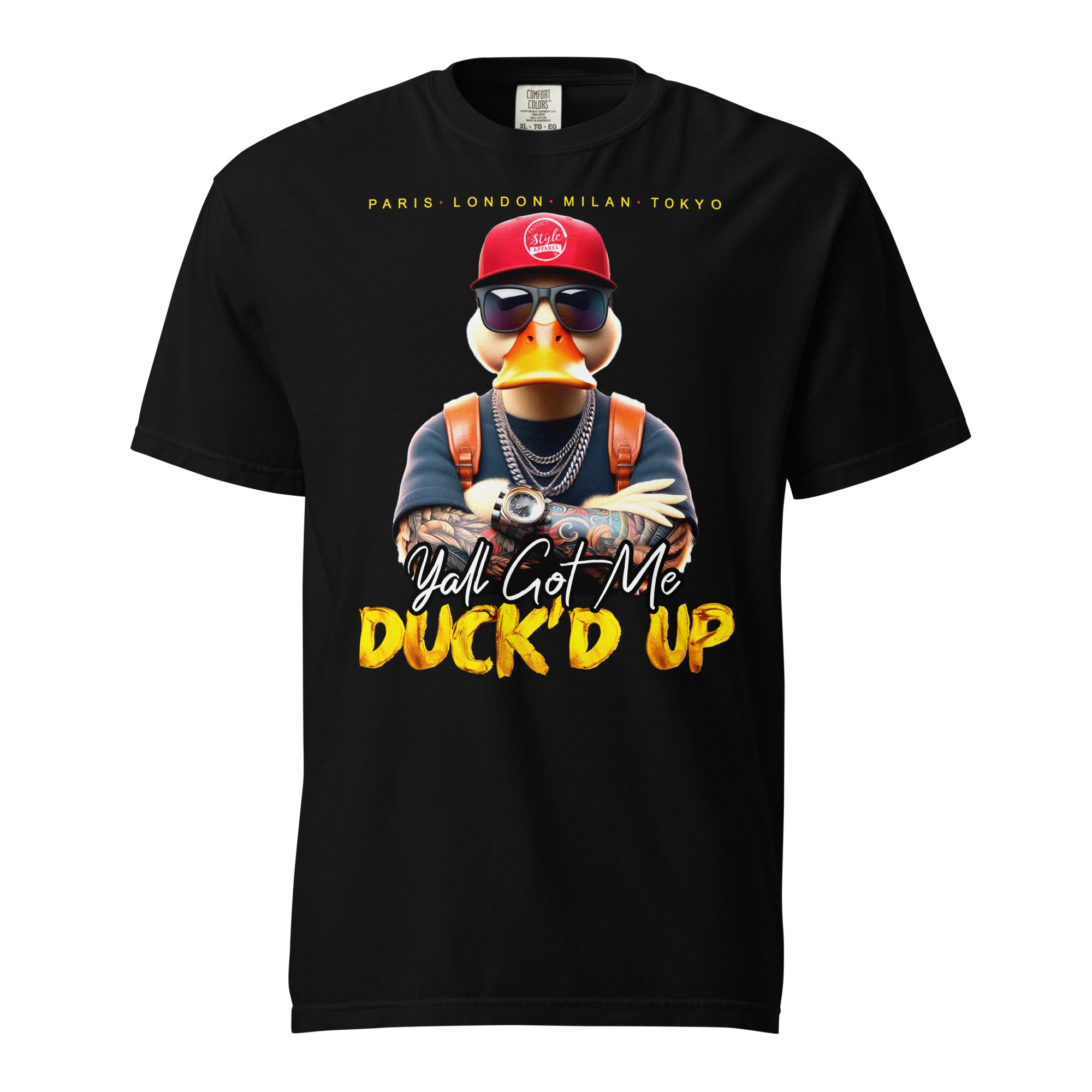 Duck'd Up (Dark) Unisex garment-dyed heavyweight t-shirt