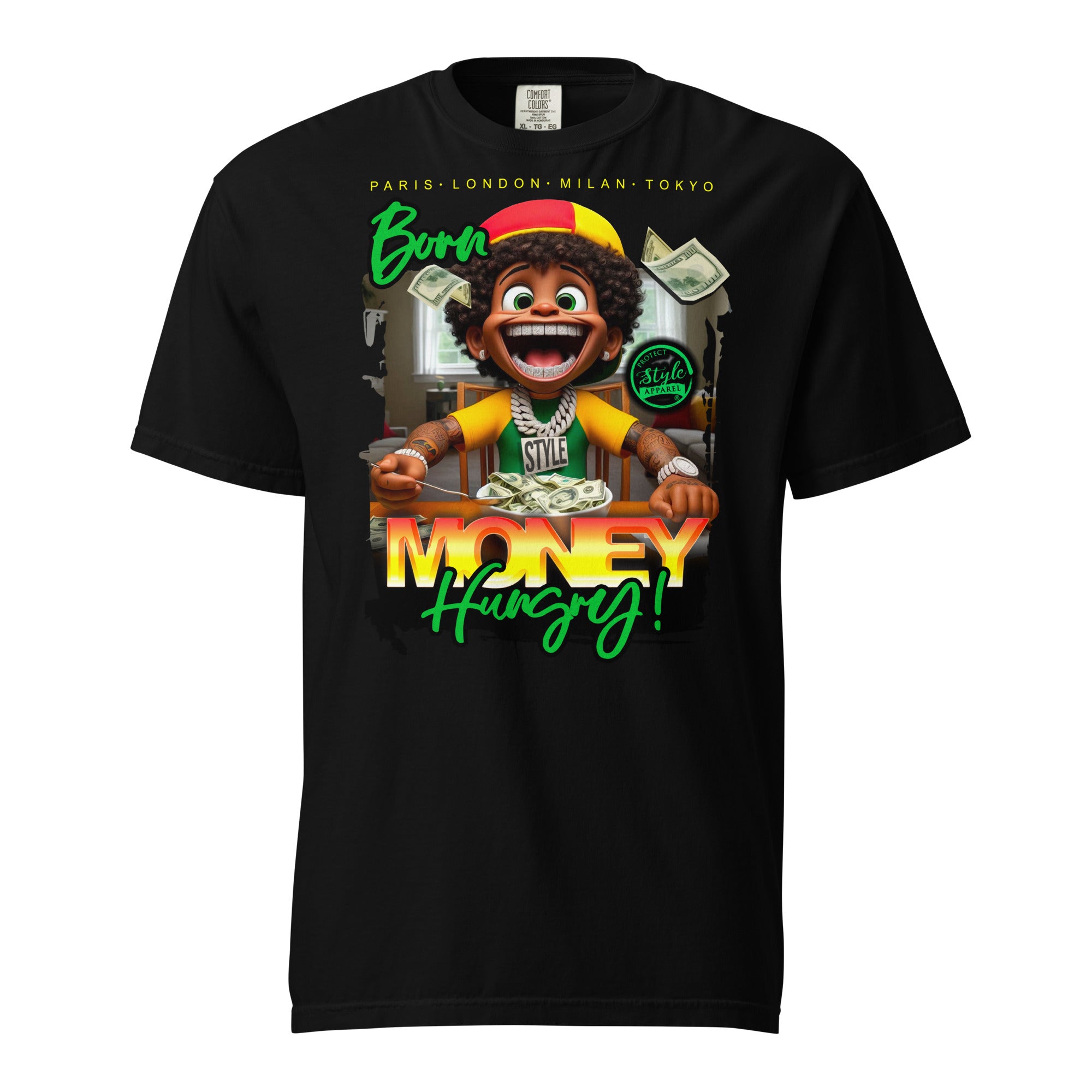 Born Money Hungry Unisex garment-dyed heavyweight t-shirt