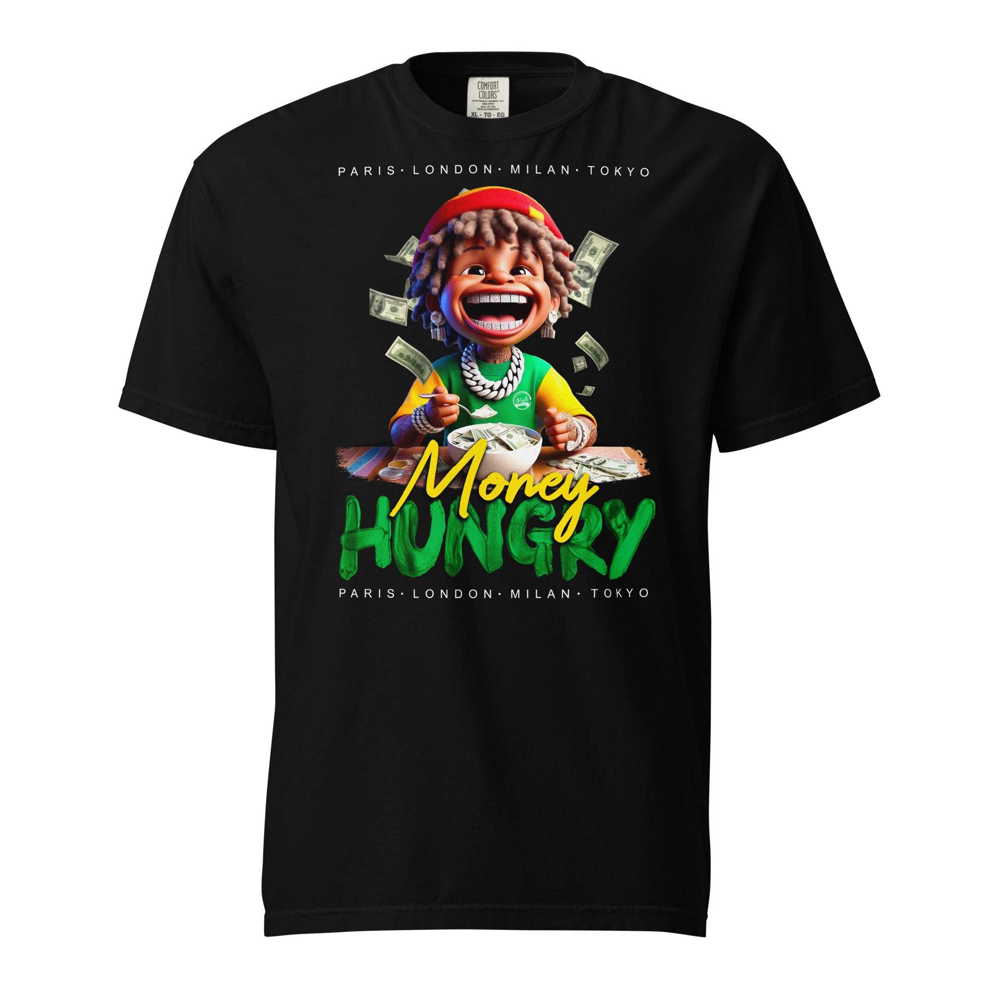 Money Hungry Dread Kid (Dark) Unisex garment-dyed heavyweight t-shirt