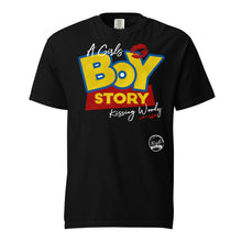 Load image into Gallery viewer, A Girls Boy Story Unisex garment-dyed heavyweight t-shirt
