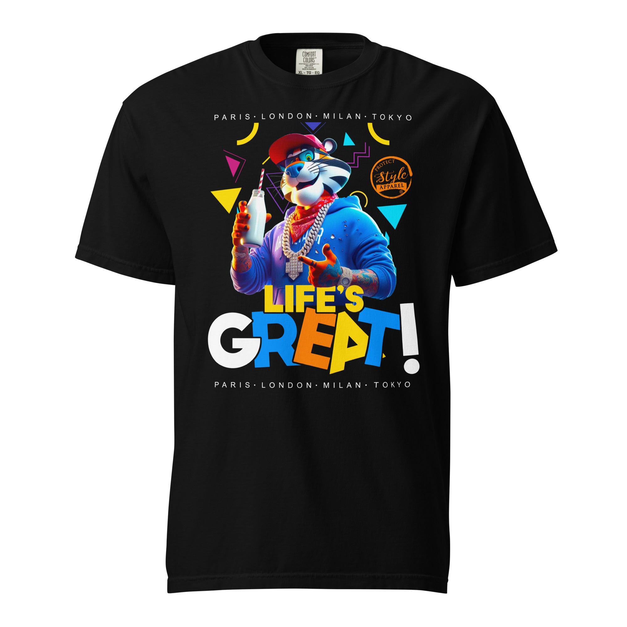 Life's Great Retro Unisex garment-dyed heavyweight t-shirt