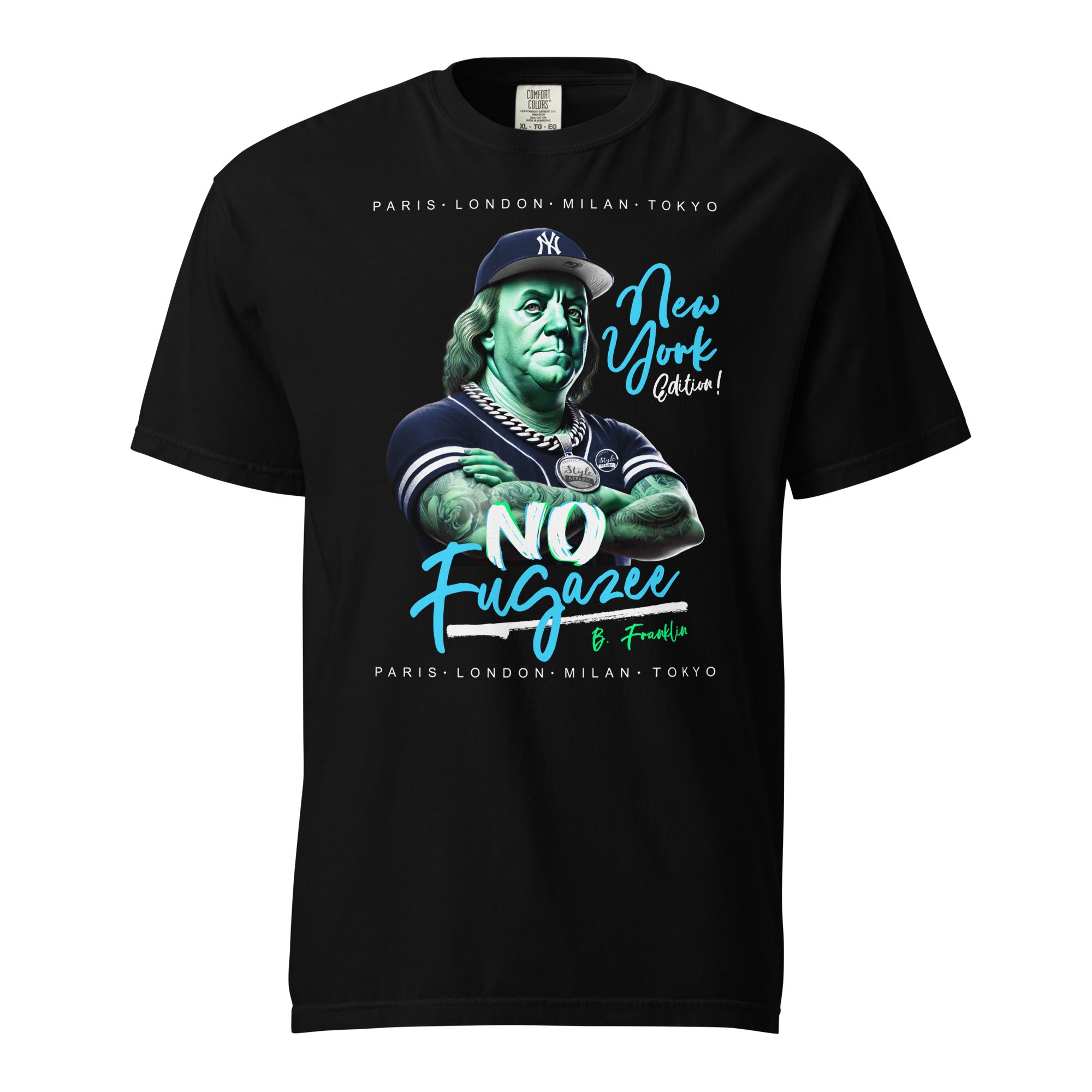 No Fugazee (B. Frank NY) Unisex garment-dyed heavyweight t-shirt