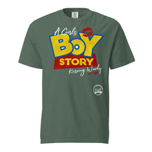 Load image into Gallery viewer, A Girls Boy Story Unisex garment-dyed heavyweight t-shirt
