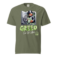 Load image into Gallery viewer, Ebony Greed Unisex garment-dyed heavyweight t-shirt
