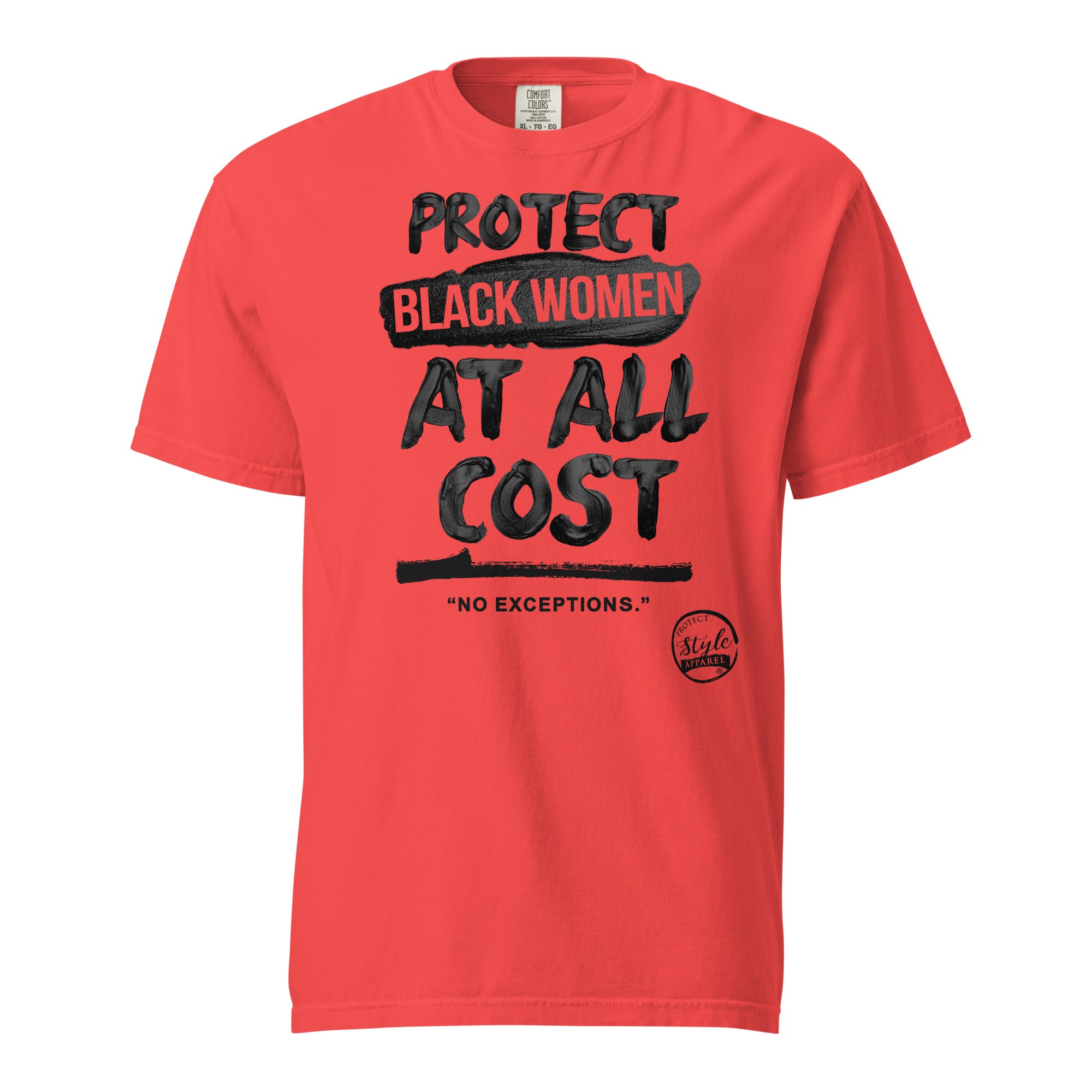 Protect Black Women (Black) Unisex garment-dyed heavyweight t-shirt