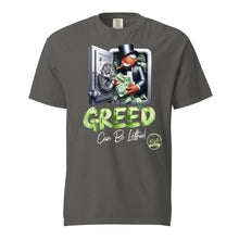 Load image into Gallery viewer, Ebony Greed Unisex garment-dyed heavyweight t-shirt
