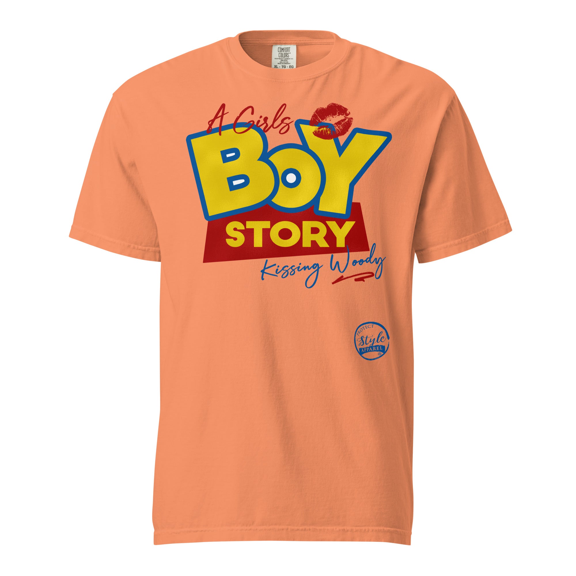 A Girls Boy Story (Light) Unisex garment-dyed heavyweight t-shirt