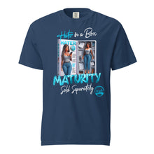 Load image into Gallery viewer, Hater in a Box Maturity (Blue) Unisex garment-dyed heavyweight t-shirt
