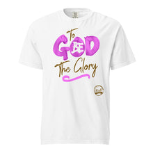 Load image into Gallery viewer, To God Be (Pink and Brown) Unisex garment-dyed heavyweight t-shirt
