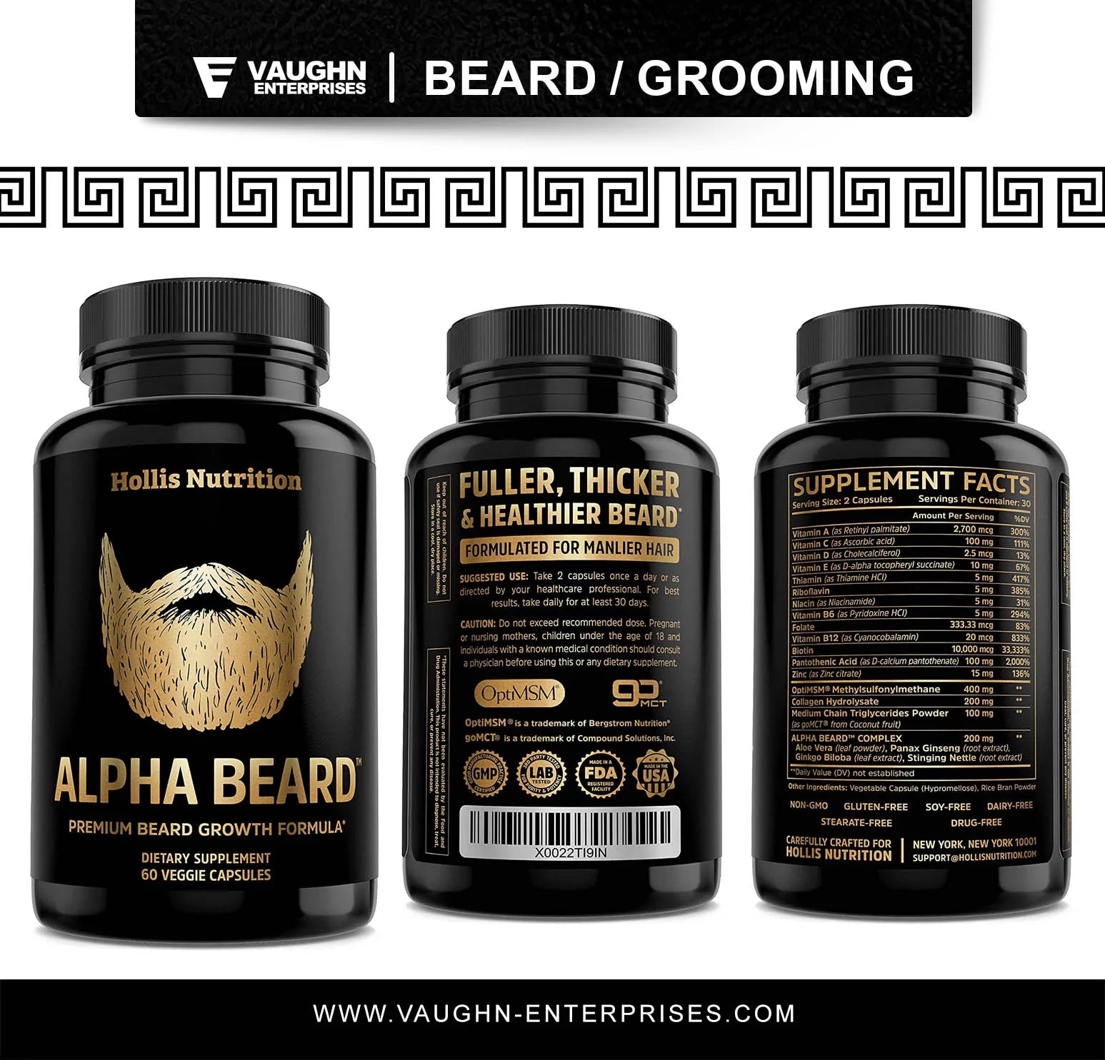 ALPHA BEARD Growth Vitamins