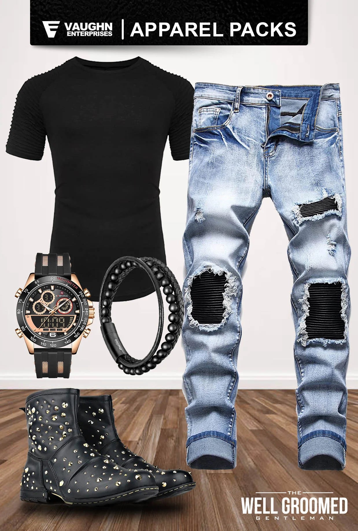 Black and Gold Biker Life Pack