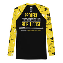 Load image into Gallery viewer, Yellow Royalty Beard Cult Men&#39;s Rash Guard
