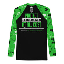 Load image into Gallery viewer, Green Royalty Beard Cult Men&#39;s Rash Guard
