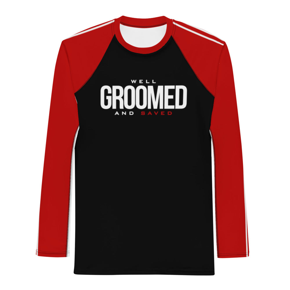 Well Groomed Saved Men's Rash Guard