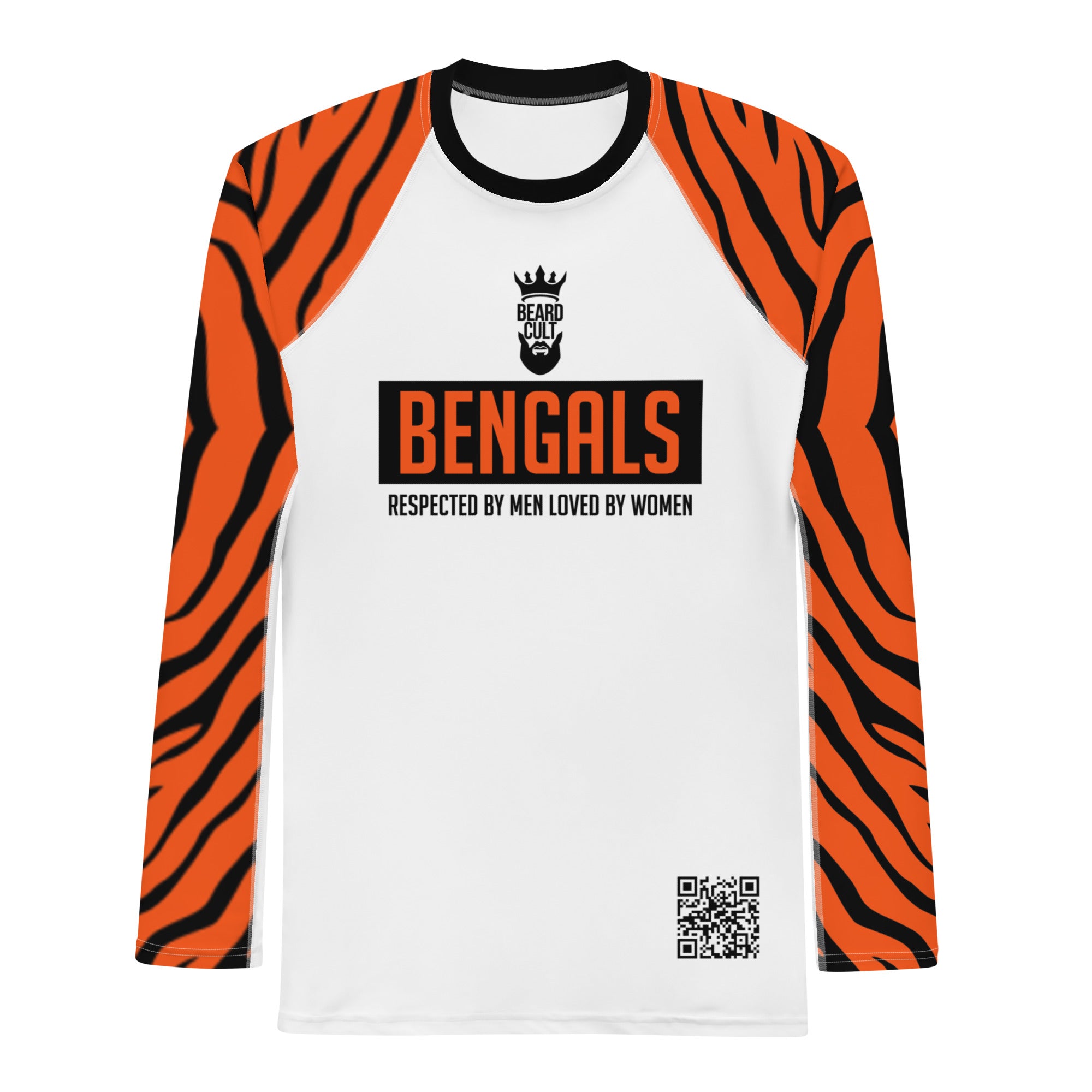 Bengals White Beard Cult Men's Rash Guard