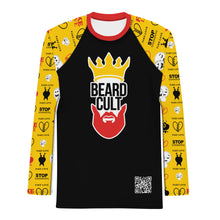 Load image into Gallery viewer, Beard Cult Fake Love Black Men&#39;s Rash Guard
