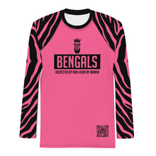 Load image into Gallery viewer, Bengals Pink Black Out Beard Cult Men&#39;s Rash Guard
