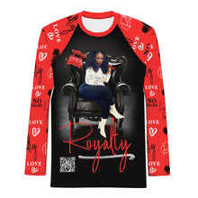 Load image into Gallery viewer, Red Royalty Beard Cult Men&#39;s Rash Guard
