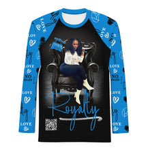 Load image into Gallery viewer, Blue Royalty Beard Cult Men&#39;s Rash Guard
